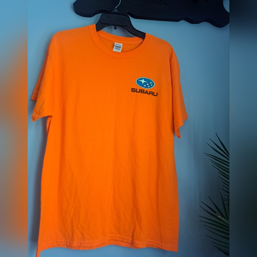 Subaru Ertle Racing Team Orange Tee  Size Large - Picture 3 of 7